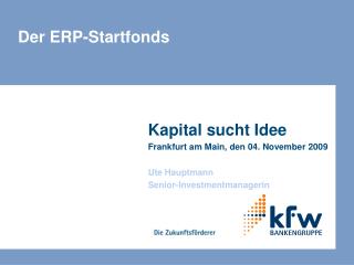 Der ERP-Startfonds