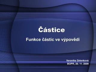 Částice