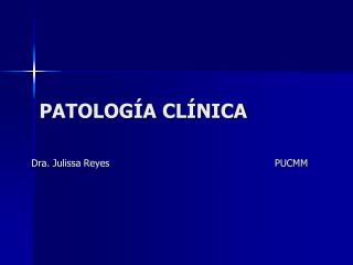 Patología Clínica