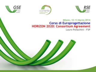 HORIZON 2020 - Consortium Agreement