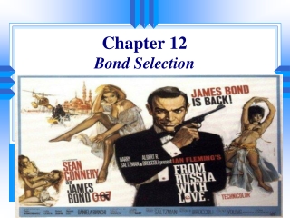 Chapter 12 Bond Selection
