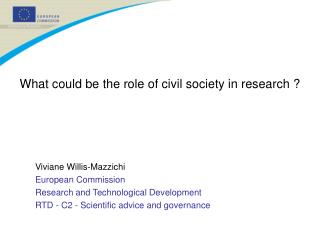 What could be the role of civil society in research ?