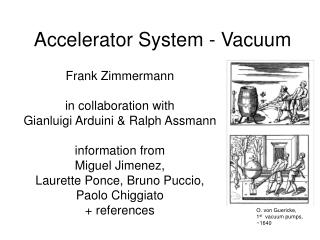 Accelerator System - Vacuum