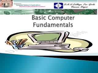 Basic Computer Fundamentals