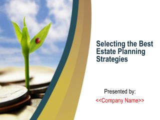 Selecting the Best Estate Planning Strategies