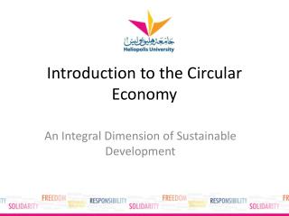 Introduction to the Circular Economy