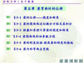 第五章 梁弯曲时的位移