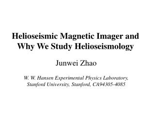 Helioseismic Magnetic Imager and Why We Study Helioseismology