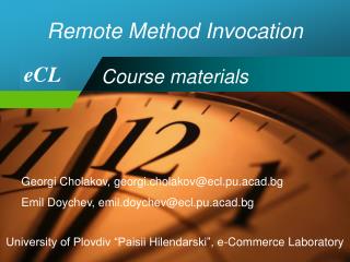 Remote Method Invocation