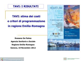 TAVI: stima dei costi e criteri di programmazione in regione Emilia-Romagna