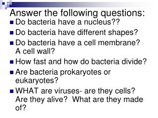 Answer the following questions: