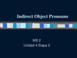 Indirect Object Pronouns