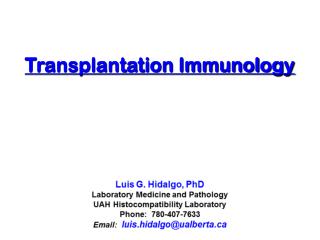 Transplantation Immunology