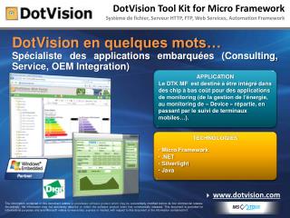 DotVision Tool Kit for Micro Framework