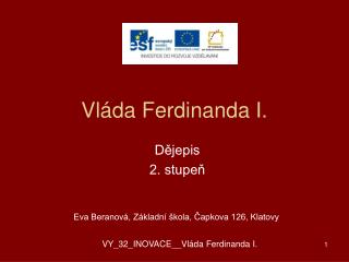 Vláda Ferdinanda I.