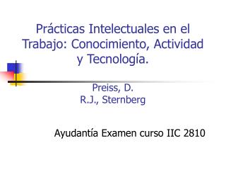 Ayudantía Examen curso IIC 2810