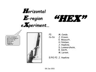 H orizontal E -region e X periment…