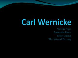 Carl Wernicke