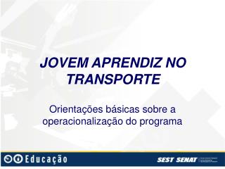 JOVEM APRENDIZ NO TRANSPORTE