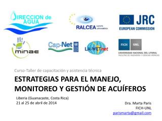 Estrategias para el manejo, monitoreo y gestión de acuíferos