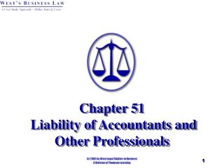 Chapter 51 Liability of Accountants and Other Professionals