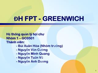 ĐH FPT - GREENWICH