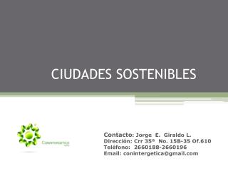 CIUDADES SOSTENIBLES