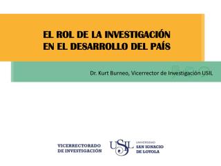 EL ROL DE LA INVESTIGACIÓN EN EL DESARROLLO DEL PAÍS