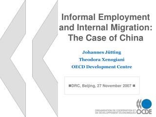 Informal Employment and Internal Migration: The Case of China