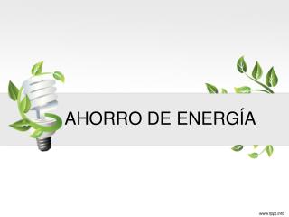 AHORRO DE ENERGÍA