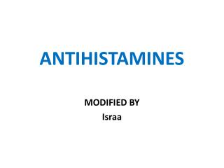 ANTIHISTAMINES