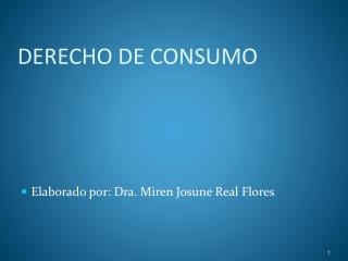 DERECHO DE CONSUMO