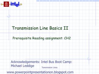 Transmission Line Basics II