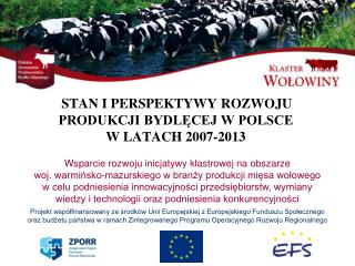 STAN I PERSPEKTYWY ROZWOJU PRODUKCJI BYDLĘCEJ W POLSCE W LATACH 2007-2013