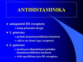ANTIHISTAMINIKA