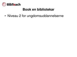 Book en bibliotekar
