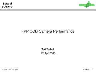 FPP CCD Camera Performance