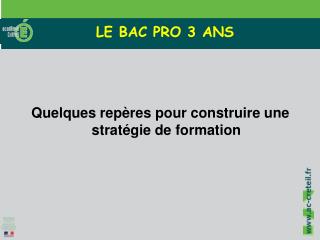 Quelques repères pour construire une stratégie de formation