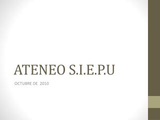 ATENEO S.I.E.P.U