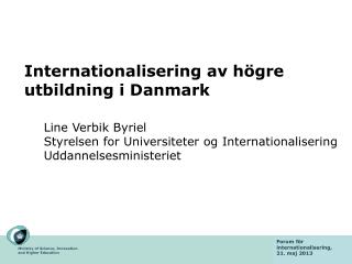 Internationalisering av högre utbildning i Danmark