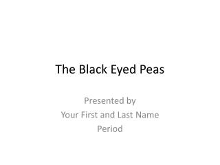The Black Eyed Peas