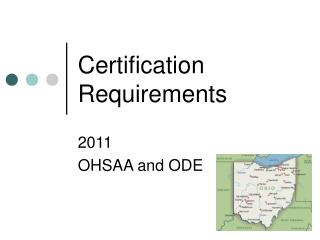 Certification Requirements