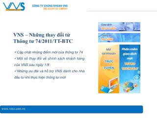 VNS – Những thay đổi từ Thông tư 74/2011/TT-BTC