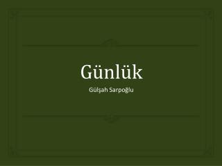 Günlük