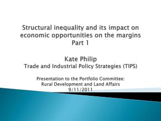 Background: The ‘second economy’ debate