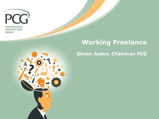 Working Freelance Simon Juden, Chairman PCG