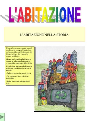 L’ABITAZIONE NELLA STORIA