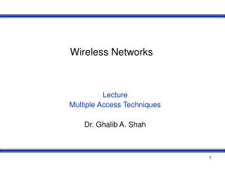 Wireless Networks