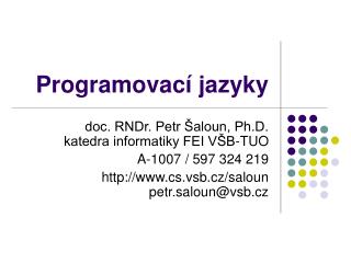 Programovac í jazyk y