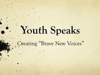 Youth Speaks